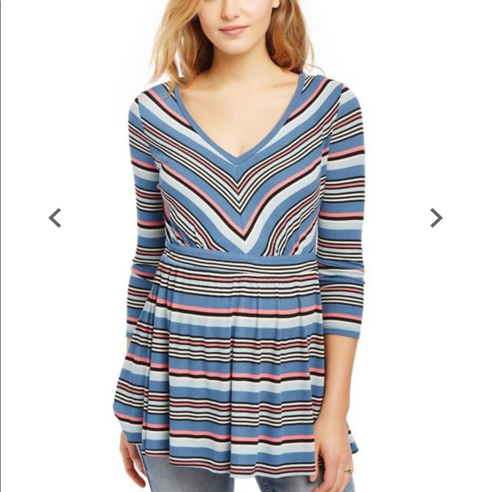 NWT maternity Tunic Striped Jessica Simpson